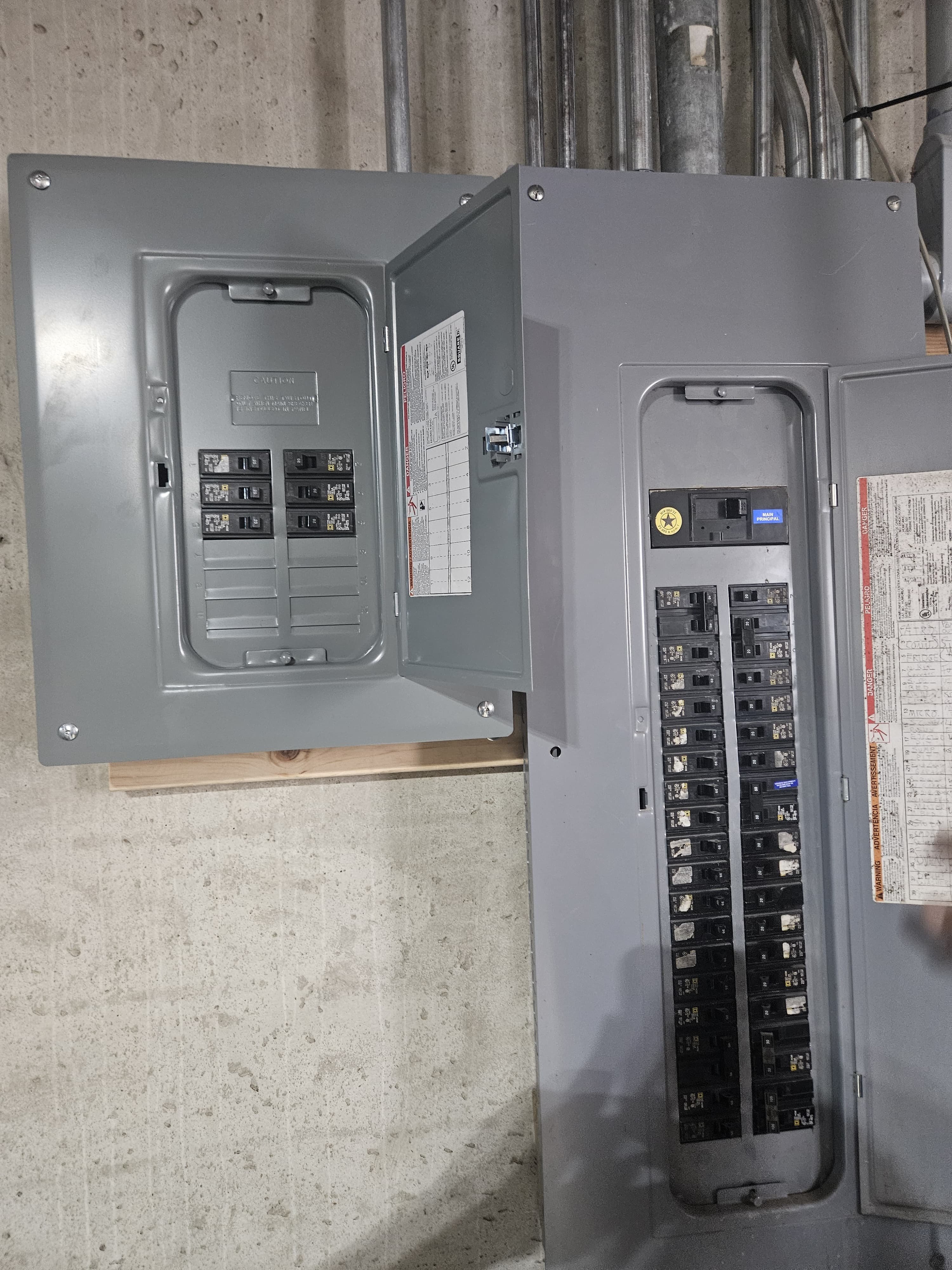 Licensed electrician basement electrical panel installation Bradley Kankakee County IL