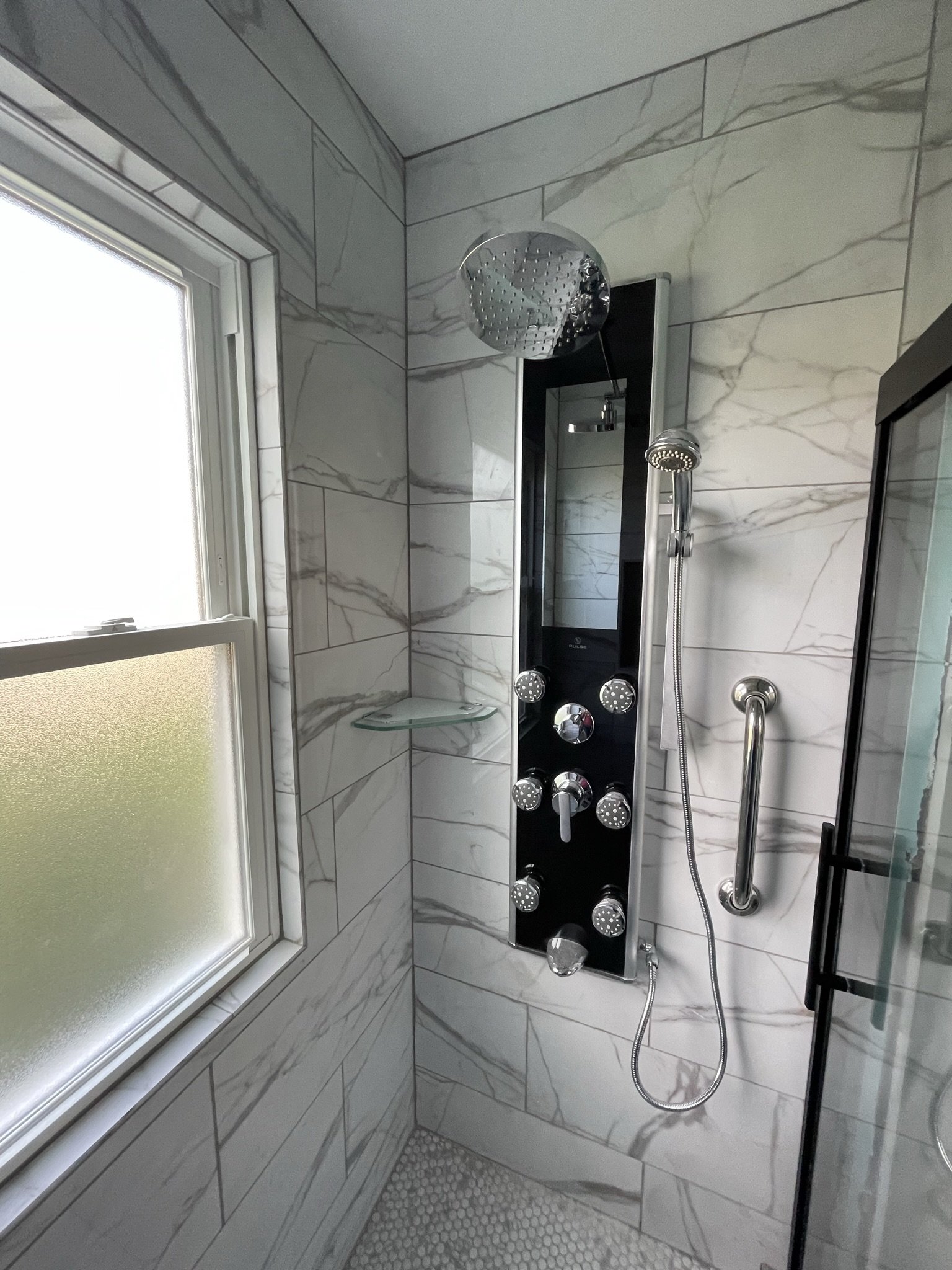 Tub to shower conversion Orland Park Frankfort Tinley Park New Lenox walk-in frameless glass IL