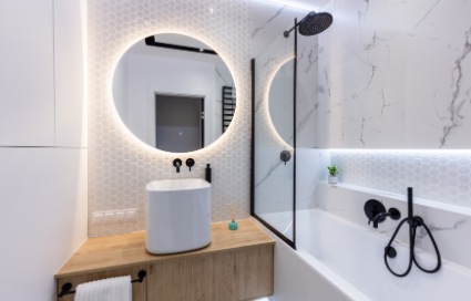 Bathroom renovation project by Silva's Remodeling